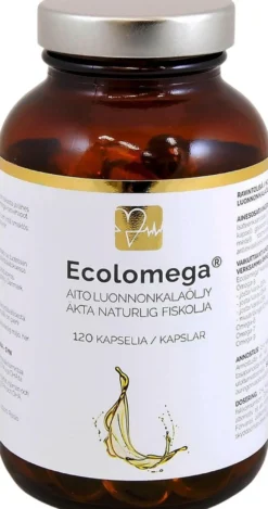 ECOLOMEGA® kalaöljy 120 kaps.
