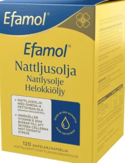 Efamol helokkiöljy+E-vitamiinivalmiste 120kaps