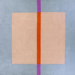 Finarte Akaatti villamatto beige-sininen