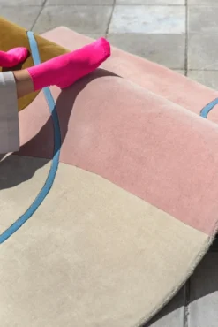 Finarte Ruukku villamatto pinkki-beige