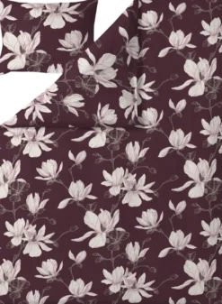 Finlayson satiini pussilakanasetti Magnolia 150X210+50x60 viininpunainen-roosa