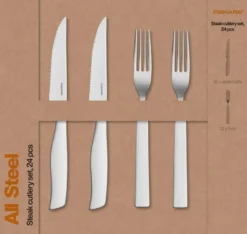 Fiskars All Steel pihviaterimet 24-osainen