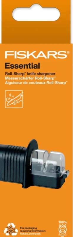 Fiskars Essential Roll Sharp veitsenteroitin
