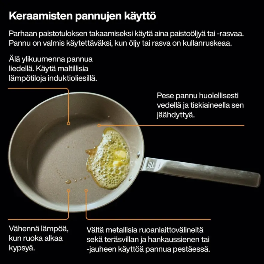 Fiskars Hard Face omelettipannu 22 cm