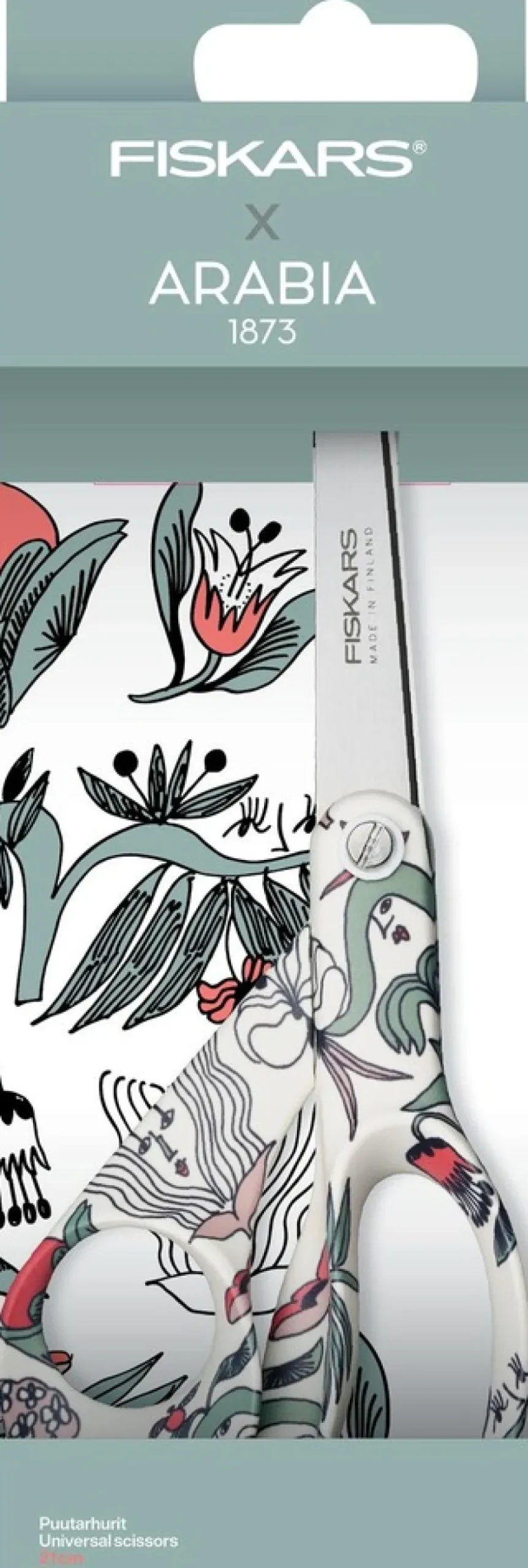 Fiskars x Arabia sakset 21 cm Puutarhurit