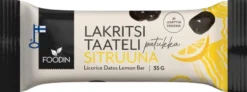 Foodin Lakritsitaatelipatukka Sitruuna 35g
