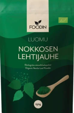 Foodin Nokkosen lehtijauhe, luomu 150g