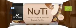 Foodin NUTI, Dark Chocolate & Sea Salt, Luomu 35g