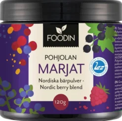 Foodin Pohjolan marjat- kotimainen marjajauhesekoitus, 120g
