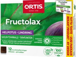 Fructolax Helpotus runsaskuituinen hedelmäkuutio ravintolisä 120g/12kpl