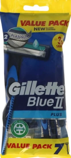 Gillette Blue 2 kertakäyttöiset partaveitset 7 kpl Plus