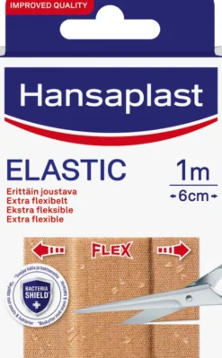 Hansaplast 10x10cmx6cm Elastic erittäin joustava kangaslaastari