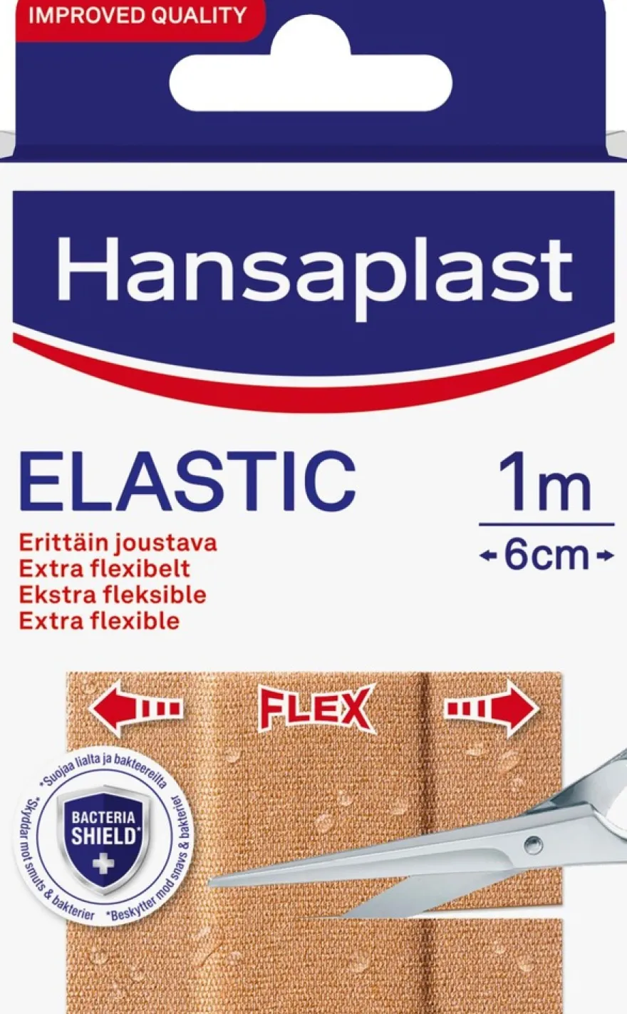 Hansaplast 10x10cmx6cm Elastic erittäin joustava kangaslaastari