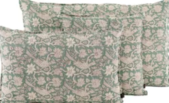 Haomy Tyynynpäällinen Jaipur Sauge 45x45 cm vihreä
