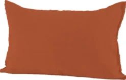 Haomy Tyynynpäällinen Limy pellava-puuvilla 40x60 cm tiili