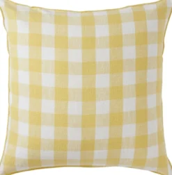 Åhléns Ginham tyynynpäällinen 50x50 cm keltainen