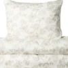 Åhléns Home Elise satiinipussilakanasetti 150x210+50x60 cm beige kukallinen