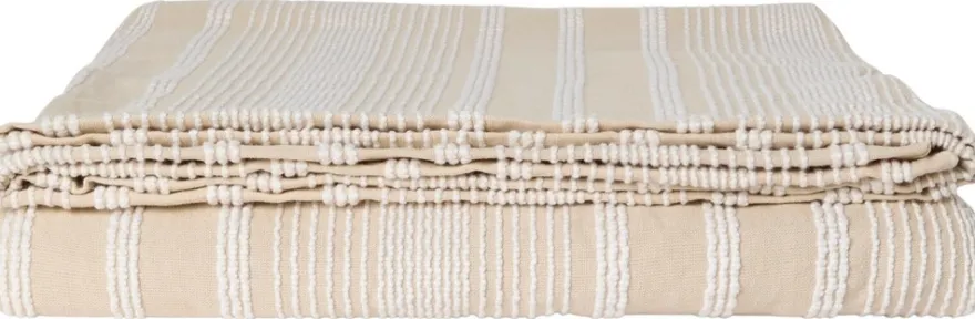 Åhléns Home Louis päiväpeitto 240x240 cm beige