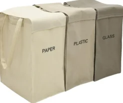Åhléns Home säilytyskorisetti 3 pack Recycle 22x35x45 cm Beige Multi