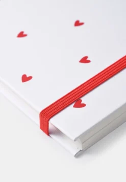 Åhléns Valentine muistikirja A5 valko-punainen