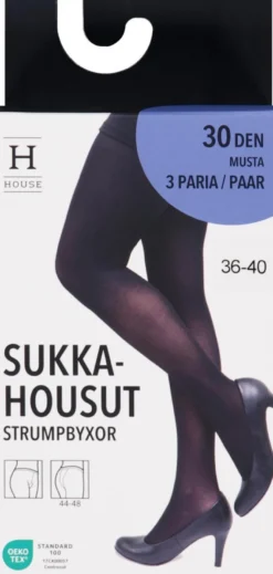 House naisten sukkahousut 30den 3-pack