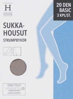 House naisten sukkahousut basic 20 den SH20X3HR musta, koko 36–44 3-pack