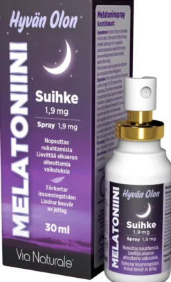 Hyvän Olon Melatoniinisuihke 1,9 mg 30 ml Via Naturale