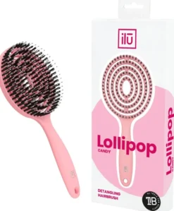 Ilu Lollipop Candy Pink pyöreä selvitysharja