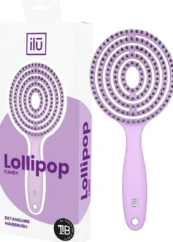 Ilu Lollipop Candy Purple pyöreä selvitysharja