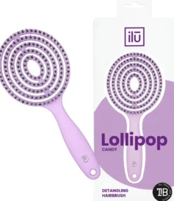 Ilu Lollipop Candy Purple pyöreä selvitysharja