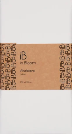 in Bloom aluslakana perkaali 180x270cm valkoinen
