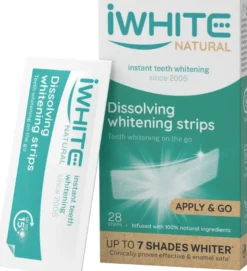 iWhite Natural liukenevat valkaisuliuskat 28 kpl
