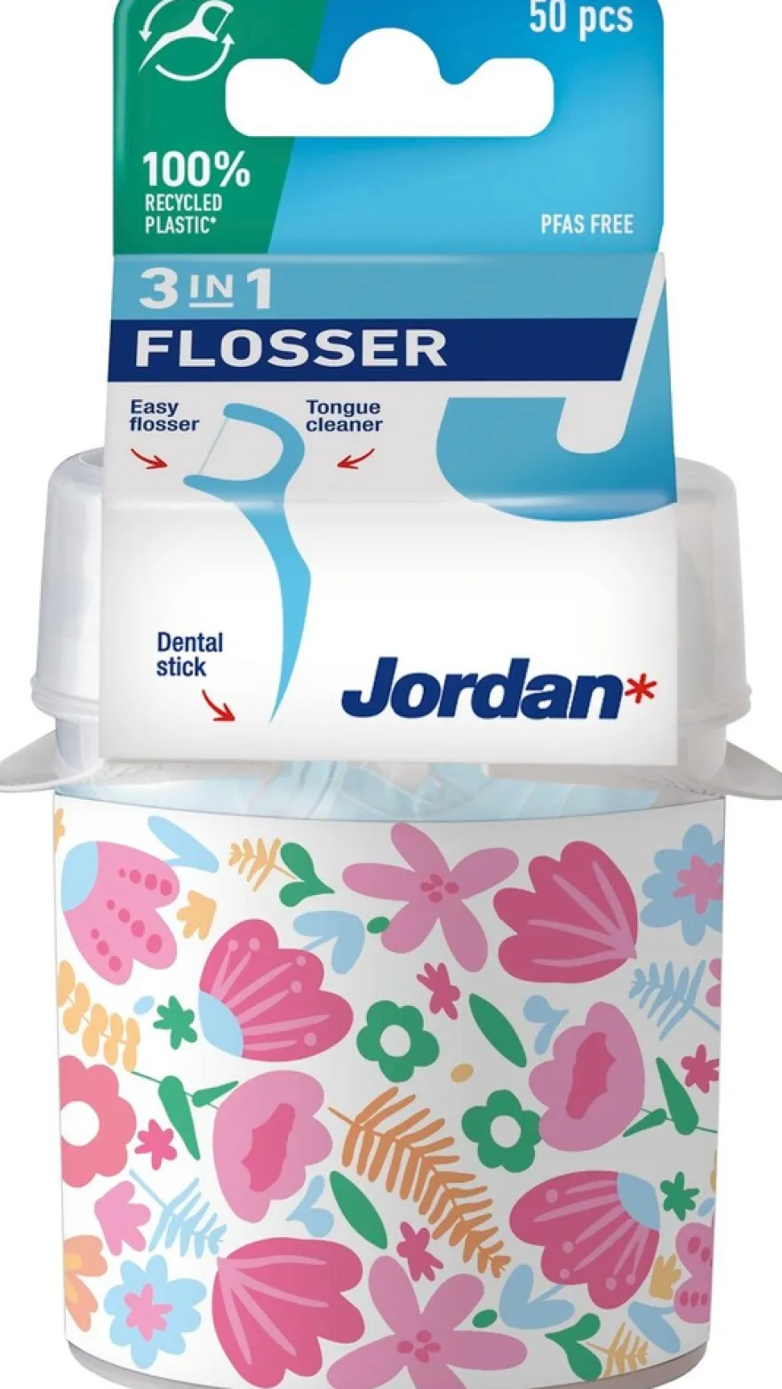 Jordan 3in1 Flosser hammaslankain pöytäpakkaus 50kpl