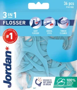 Jordan 3-in-1 Flosser hammaslankain 36kpl