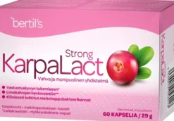KarpaLact Strong Karpalouute-maitohapobakteeri ravintolisä 60 kaps.
