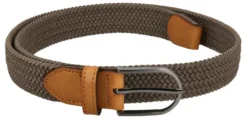 Khaki Joustovyö 30mm, gunmetal soljella 27128