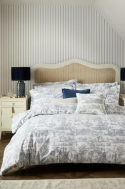 Laura Ashley Braysmith Toile satiinipussilakanasetti 230x220+2x50x60cm harmaa