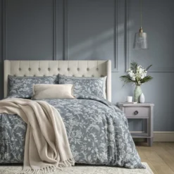 Laura Ashley Lloyd pussilakanasetti 150x210+50x60cm blue