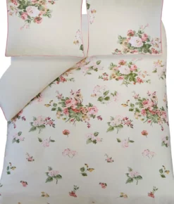 Laura Ashley Rosemore tuplapussilakanasetti 230x220 + 2kpl 50x60cm pale pink