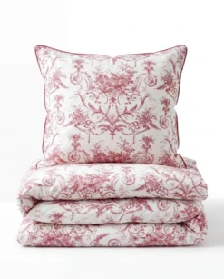 Laura Ashley Tuileries pussilakanasetti 150x210+50x60cm dark plum