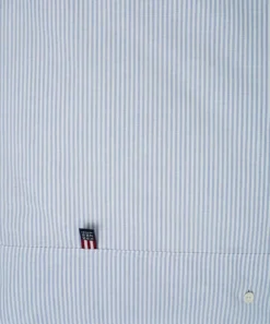 Lexington Pin Point pussilakana sininen/valkoinen 150x210cm
