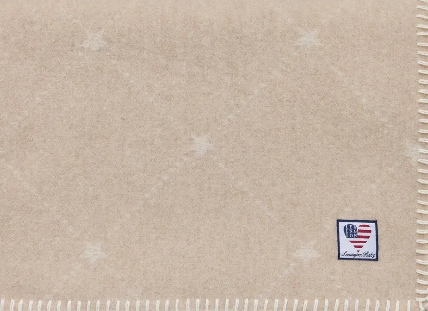 Lexington Signature Star huopa 70x100cm beige/valkoinen