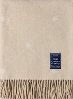 Lexington Signature Star huopa 130x170cm beige/valkoinen