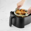 Lékué Air Fryer lasiastia pyöreä