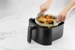 Lékué Air Fryer lasiastia pyöreä