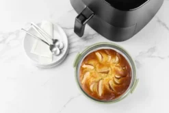 Lékué Air Fryer lasiastia pyöreä