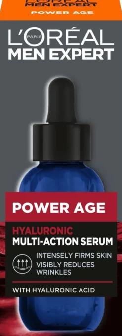 L'Oréal Paris Men Expert Power Age Hyaluronic Multi-Actions seerumi normaalille iholle 30ml