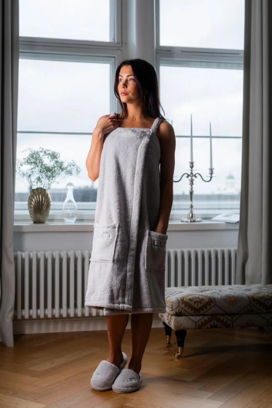Luin Living Cosy kylpytossut pearl grey L/XL