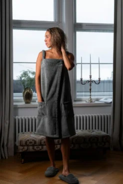 Luin Living Cosy kylpytossut granite S/M