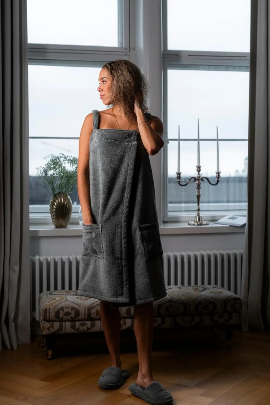 Luin Living Cosy kylpytossut granite S/M
